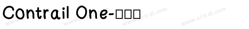 Contrail One字体转换